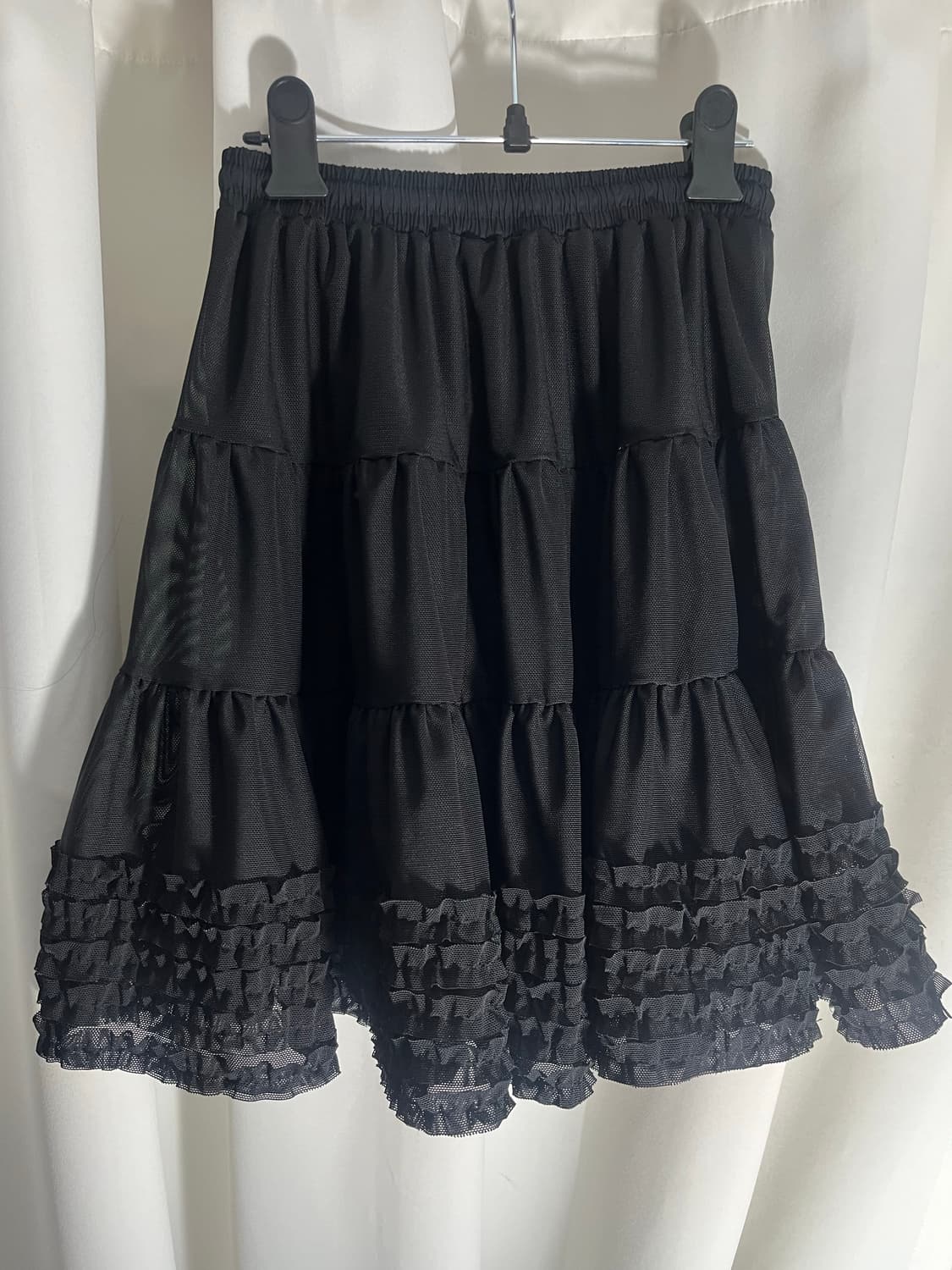 플리즈프로젝트_메쉬스커트(블랙) 상품이미지4