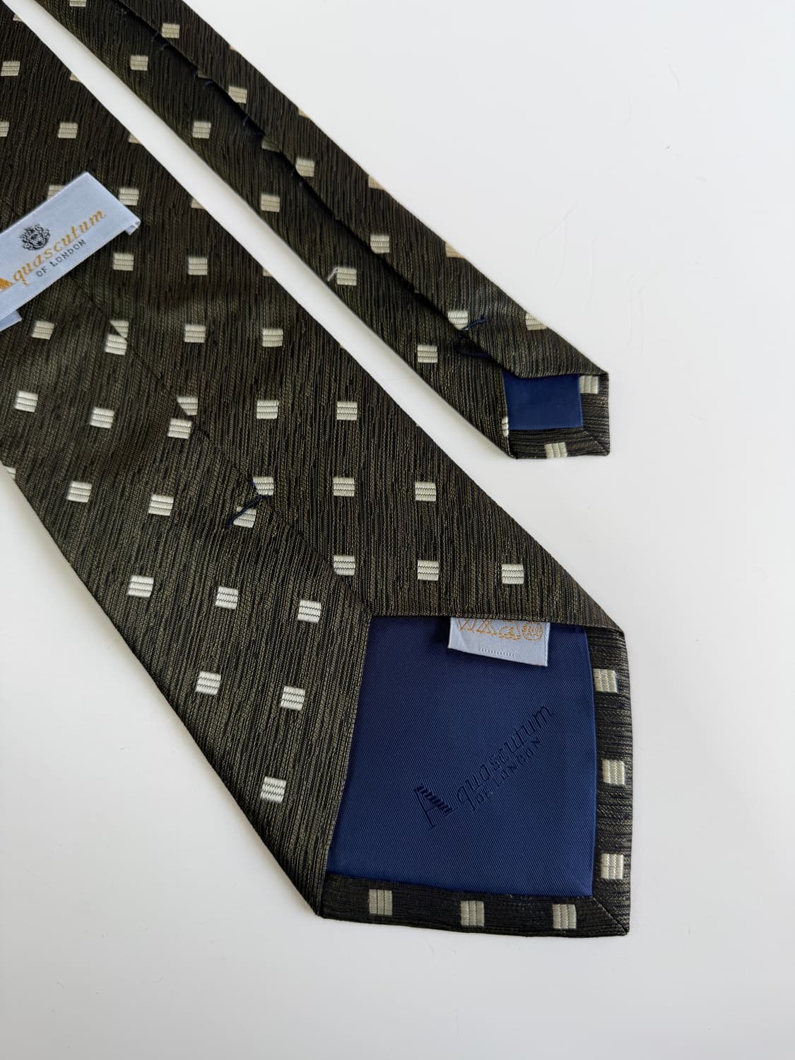 아쿠아스큐텀(Aquascutum) 실크 넥타이 10cm 상품이미지5