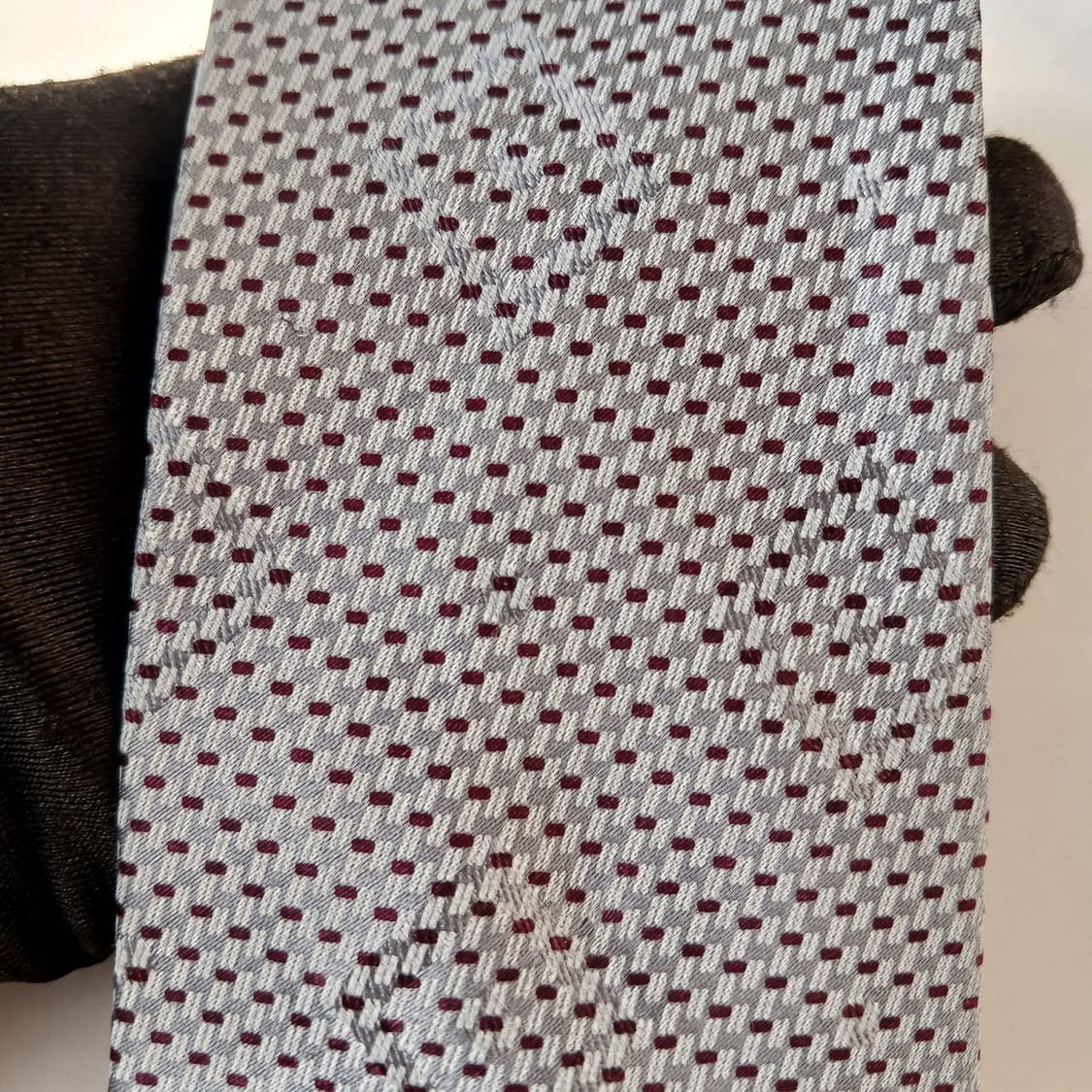 제냐 실크 그레이 스퀘어 텍스처 넥타이 8.4cm A+등급 A19617
 상품이미지6