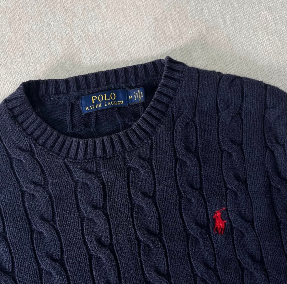 폴로 네이비 니트 M 상품이미지2