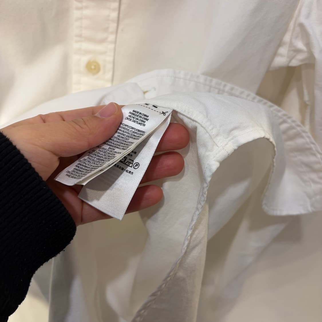 폴로 랄프로렌 화이트 셔츠 남방 큐알인증 상품이미지4