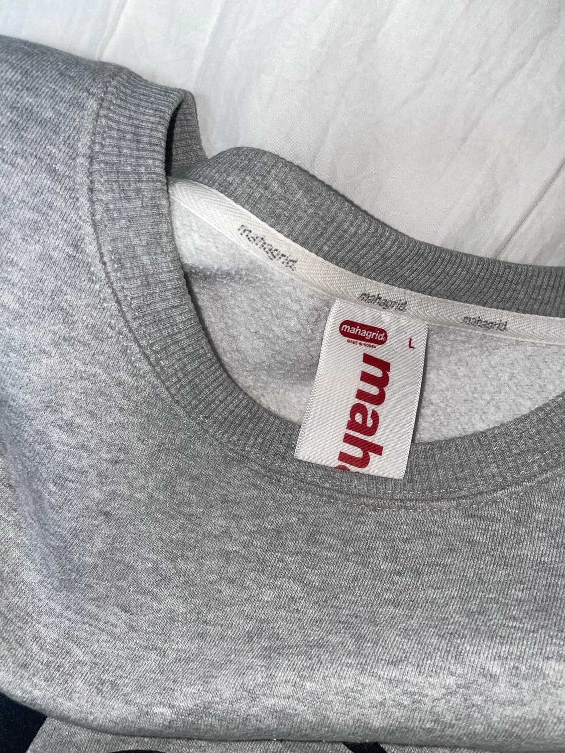 마하그리드 MGD 맨투맨 L 회색 상품이미지3