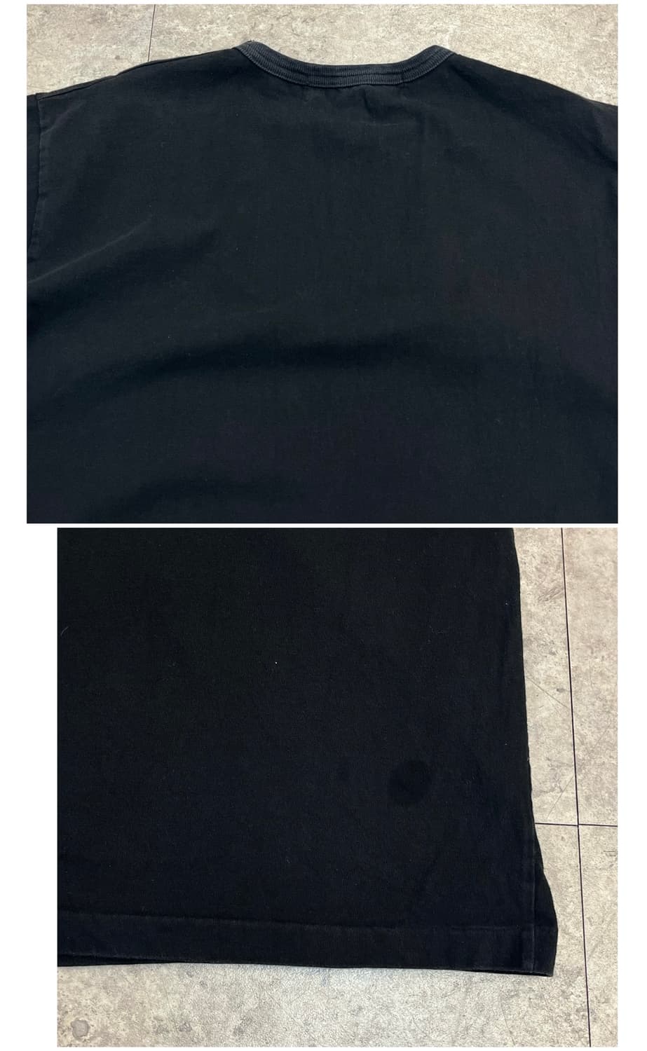 꼼데가르송 레드 하트 와펜 반팔티 블랙 M #csz3916 상품이미지9