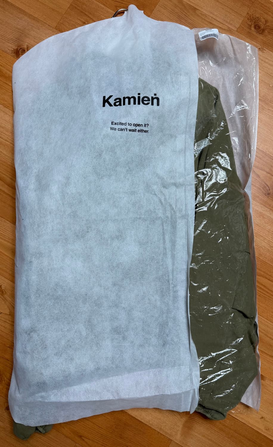 미시착 새상품) 카미엔 그라운드 쉘 자켓 몰 스킨 라이트 올리브 상품이미지2