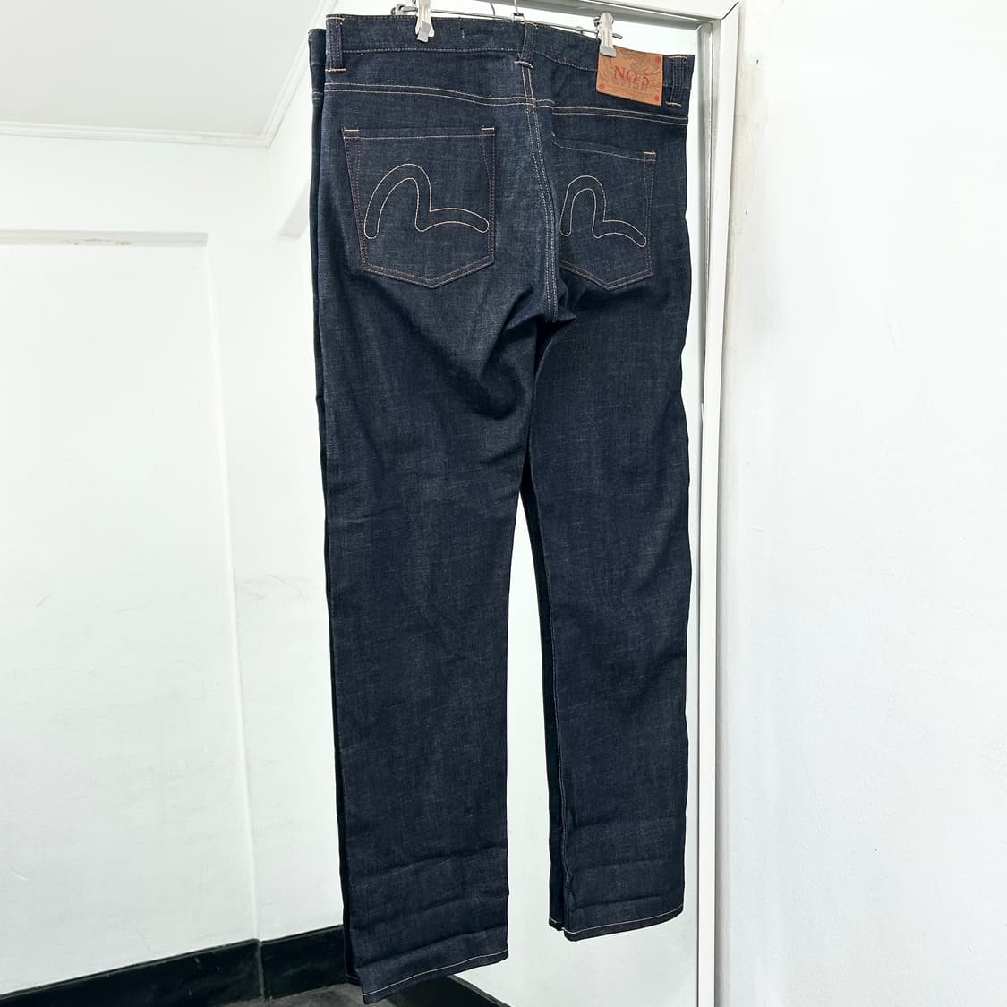 에비수 자수 로고 데님 팬츠 상품이미지4
