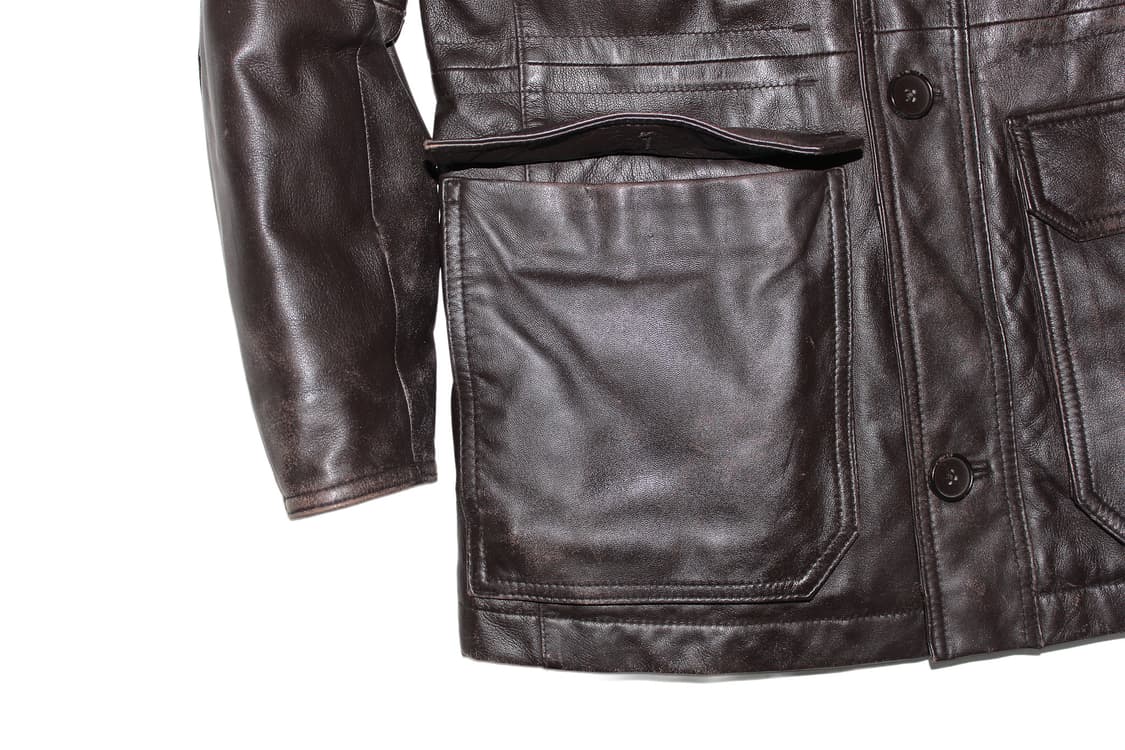 Brooks Brothers 브룩스브라더스 램스킨 레더 카코트 상품이미지2