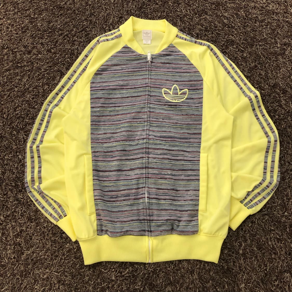 아디다스 파이어버드 희귀 리사이클 형광 져지 트랙 자켓 상품이미지1
