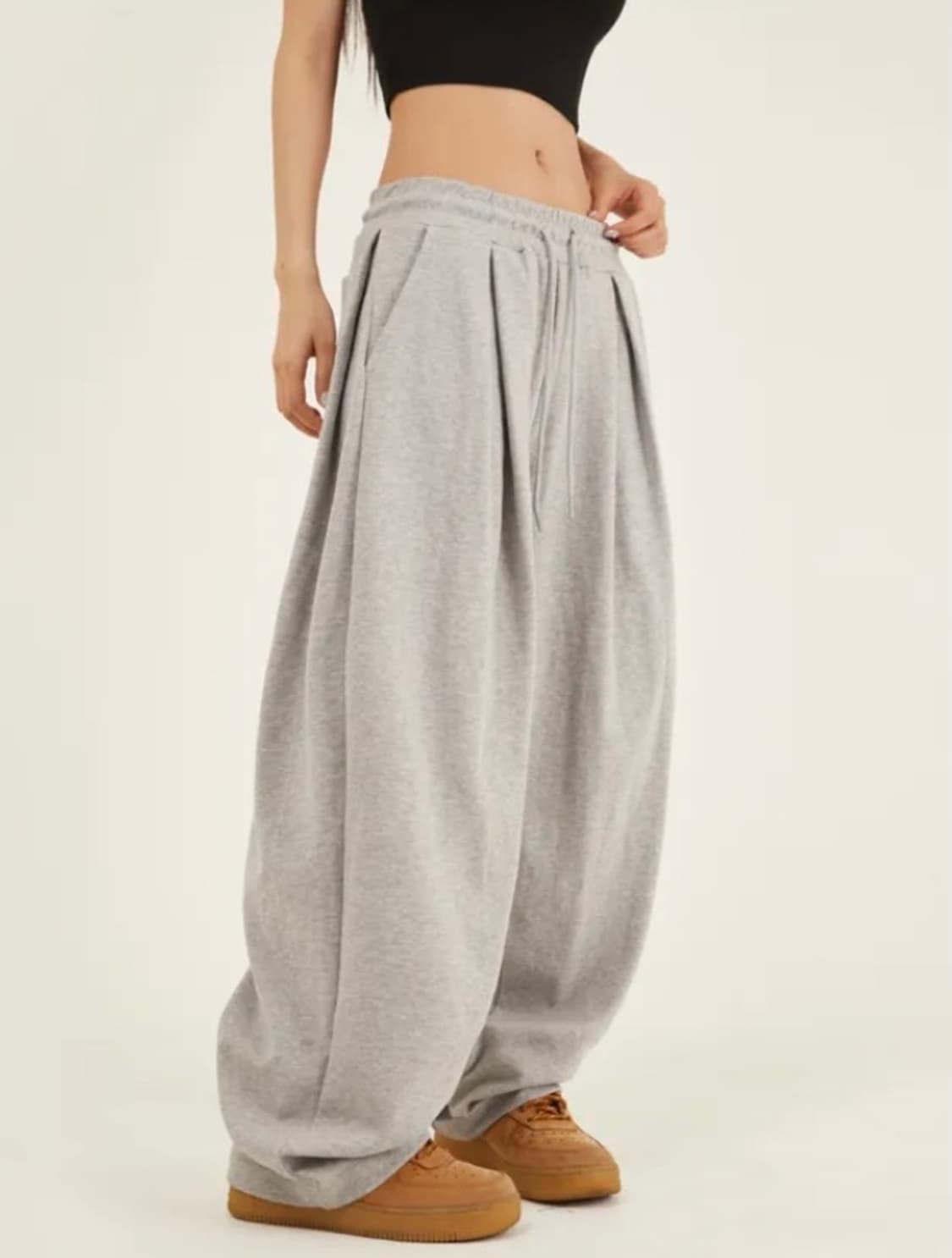 와이드 롱 스웨트 팬츠 상품이미지4