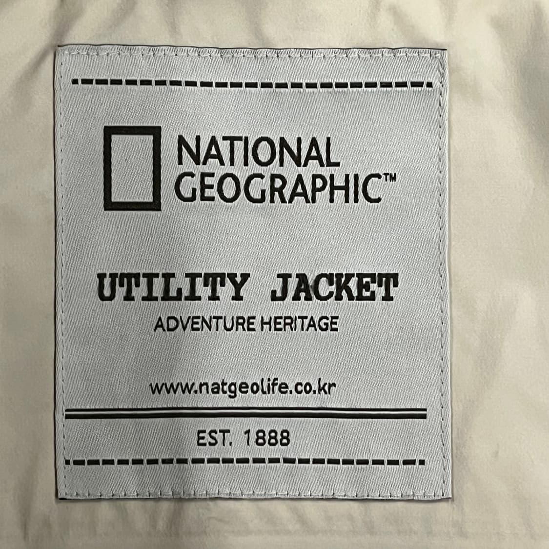 [정품/S] 내셔널지오그래픽 베이지색 바람막이 점퍼 b14 상품이미지4