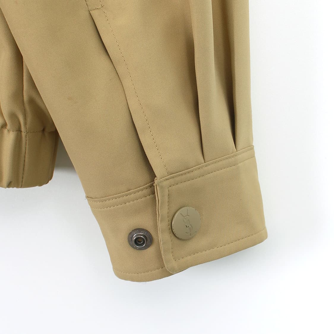 입생로랑 YSL 빈티지 베이지 집업 블루종 봄버 자켓 상품이미지7