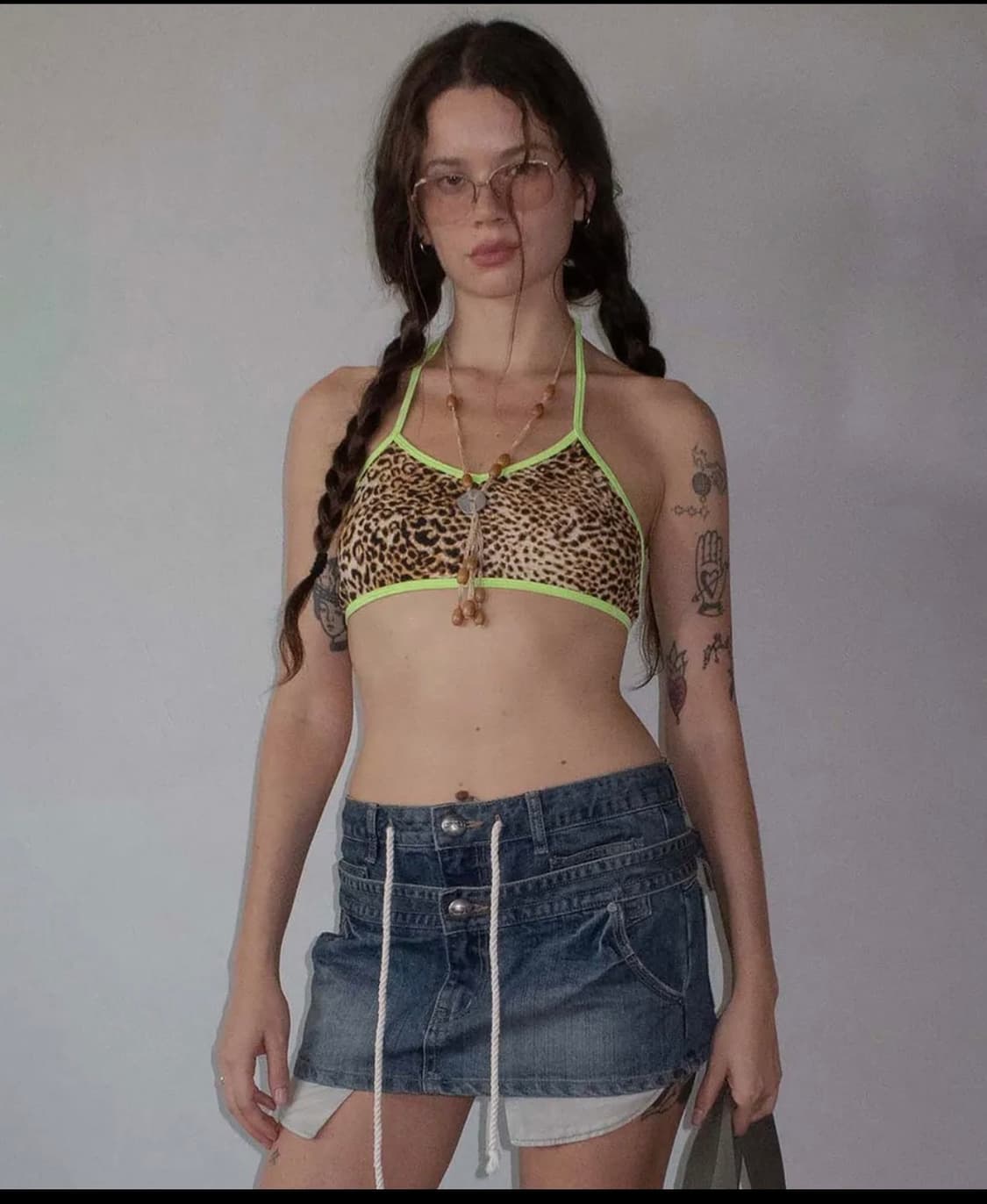 스컬프터 Apron Layered Mini Skirt 데님 미니스커트 상품이미지3