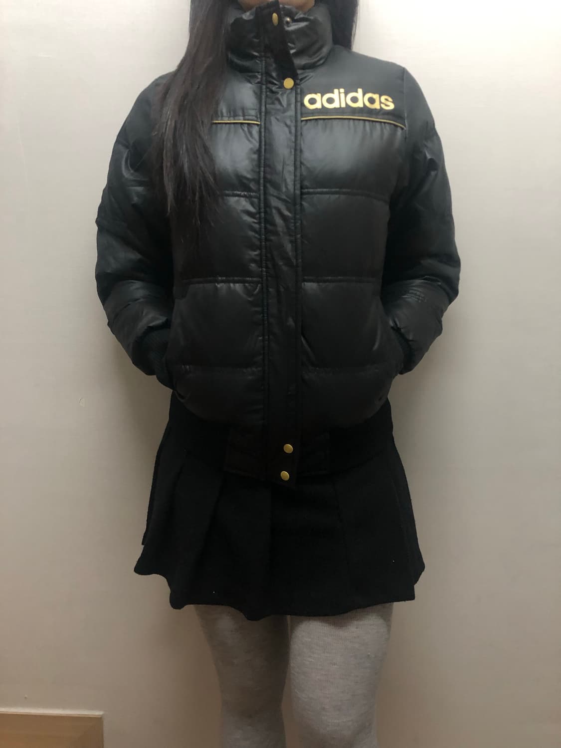 빈티지 아디다스 블랙 패딩 점퍼 상품이미지5