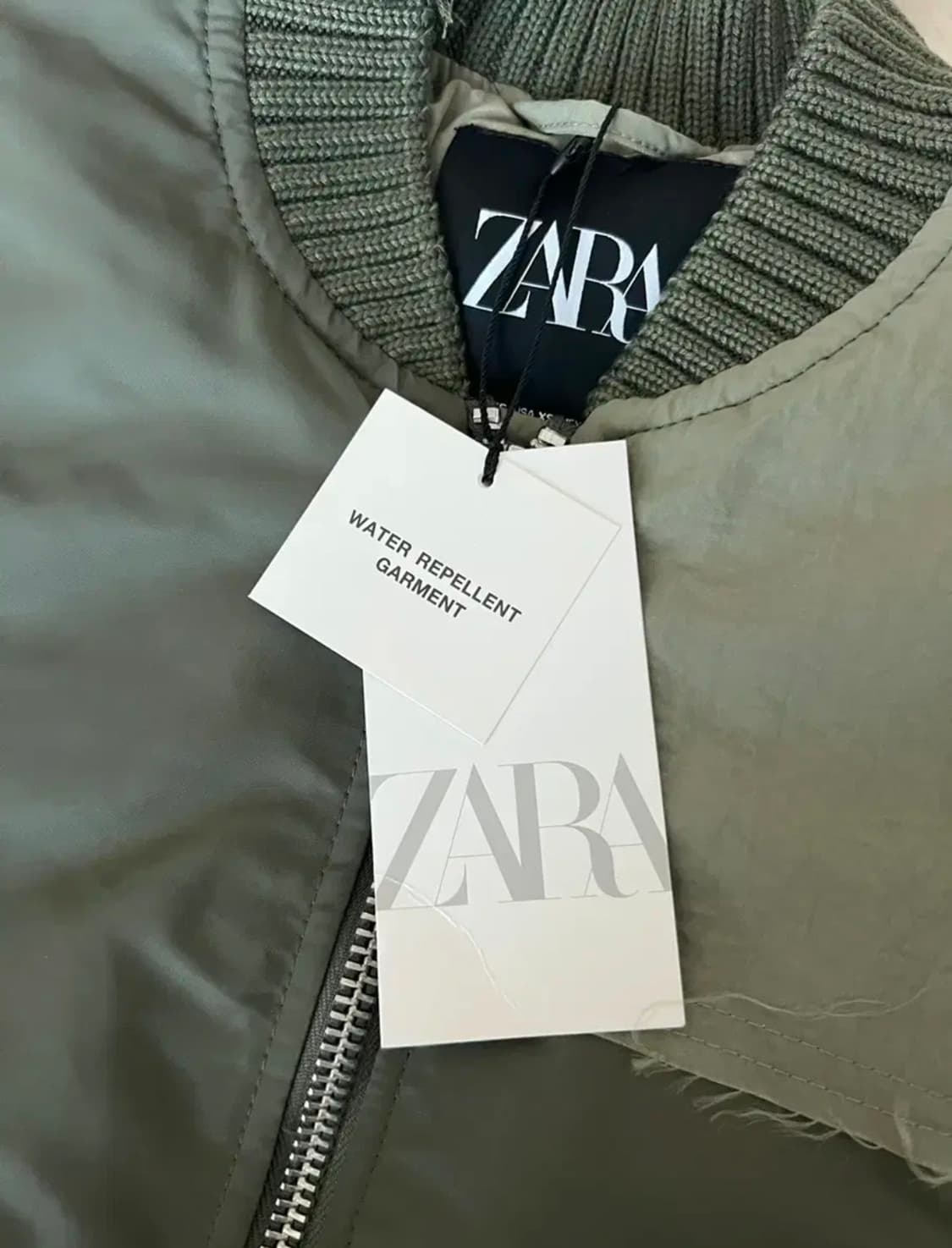 자라(ZARA)/패치워크봄버재킷/xs 상품이미지4