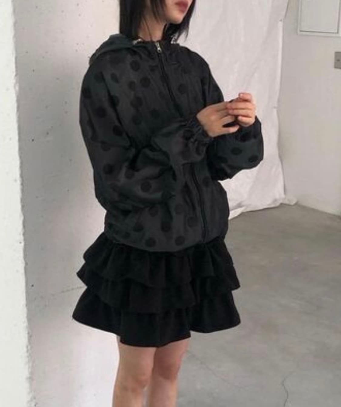 일본st 도트 바람막이 상품이미지3