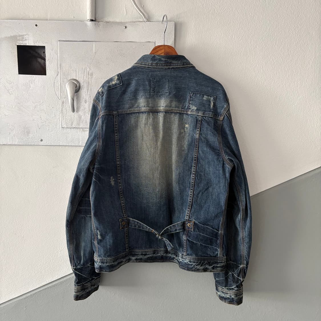 빈티지 워싱 & 디스트레스 데님 자켓 상품이미지8
