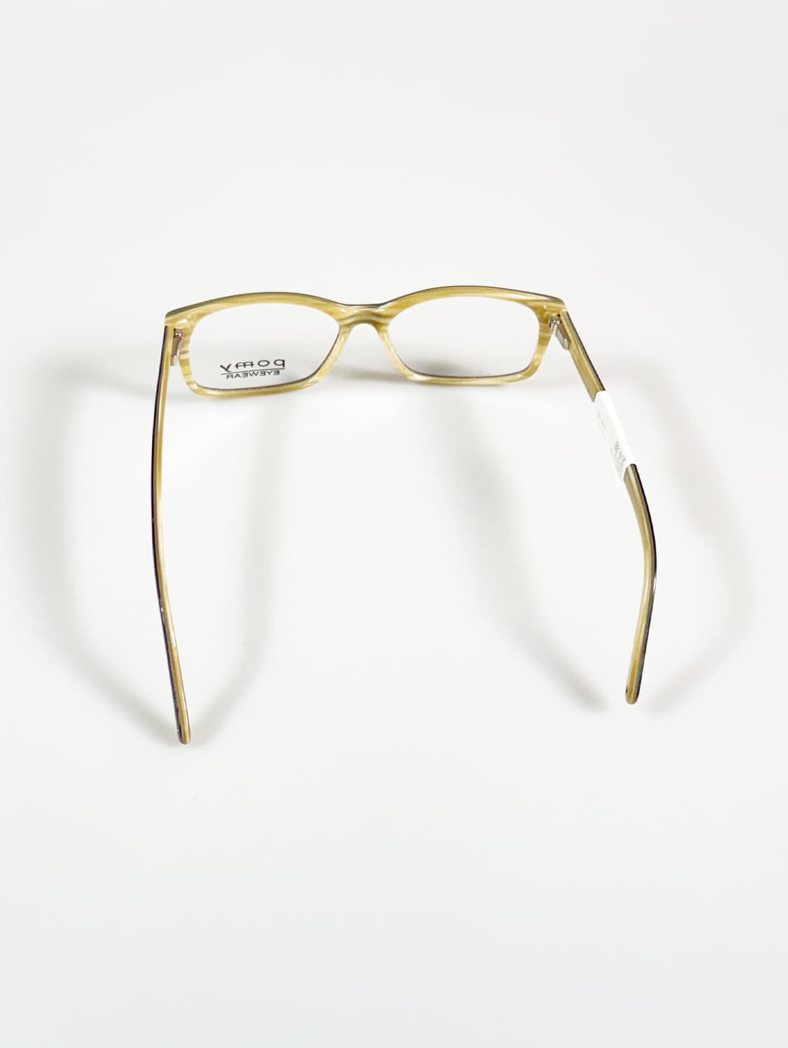 POMY 블랙 투톤 뿔테 스퀘어 프레임 빈티지 안경 상품이미지5