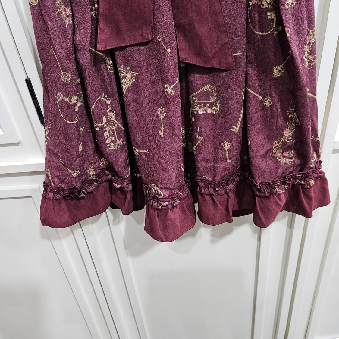 axes femme 버건디 키 프린트 원피스 상품이미지9