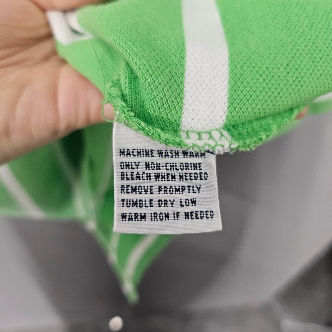 폴로 랄프로렌 스트라이프 반팔 카라티 그린 상품이미지6