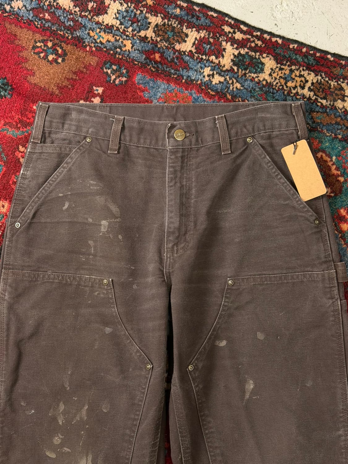 OG 칼하트 더블니 다크브라운 칼하트 B136 DKB 썩블니 상품이미지5