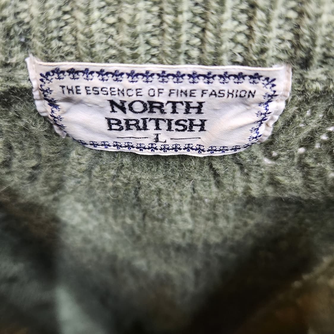 NORTH BRITISH 꽈배기 카키 니트(뉴울) XL 상품이미지4