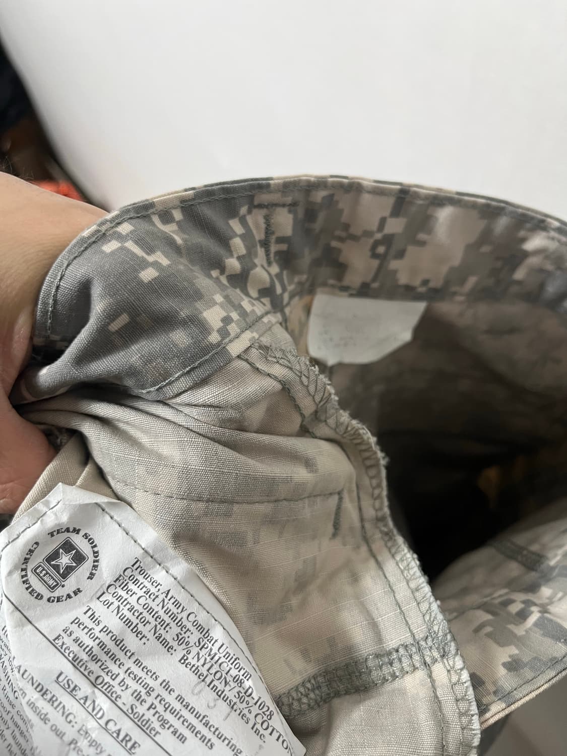 28 US ARMY ACU 미군 밀리터리 카고바지 상품이미지5