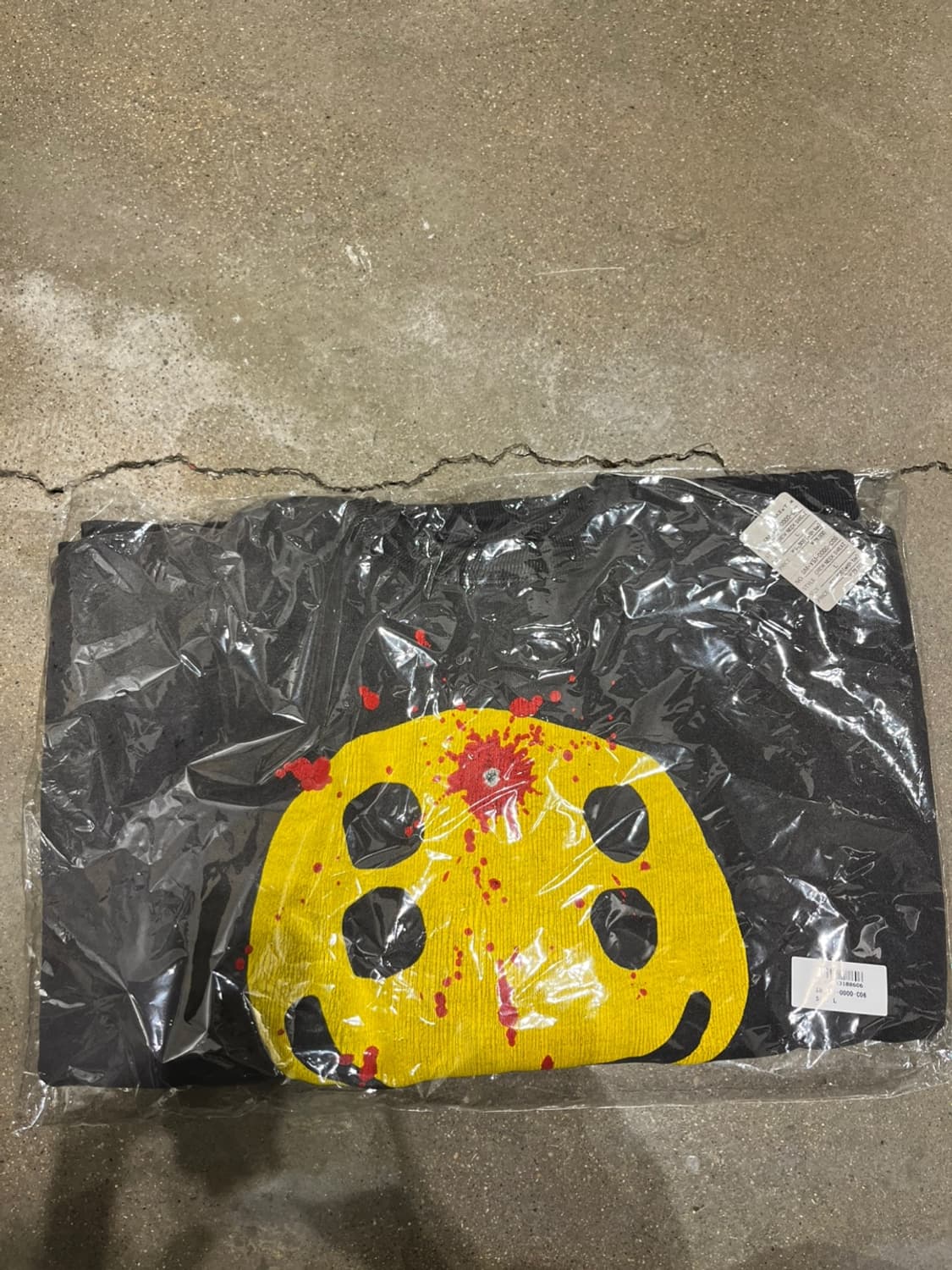 [새상품/L] 세인트미카엘 x CPFM 스마일 스웻셔츠 맨투맨 블랙 상품이미지5