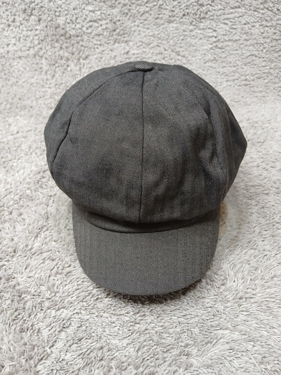 일본빈티지 헤링본 뉴스보이캡 모자 (그레이) 상품이미지7