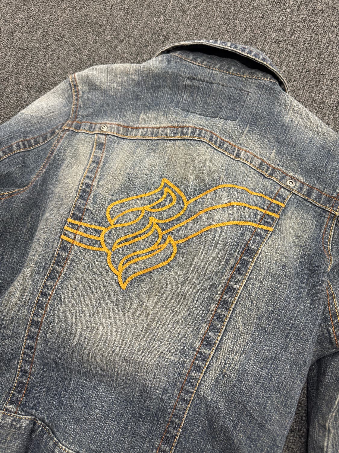 로카웨어 빈티지 여성 y2k 자수 데님자켓 상품이미지6