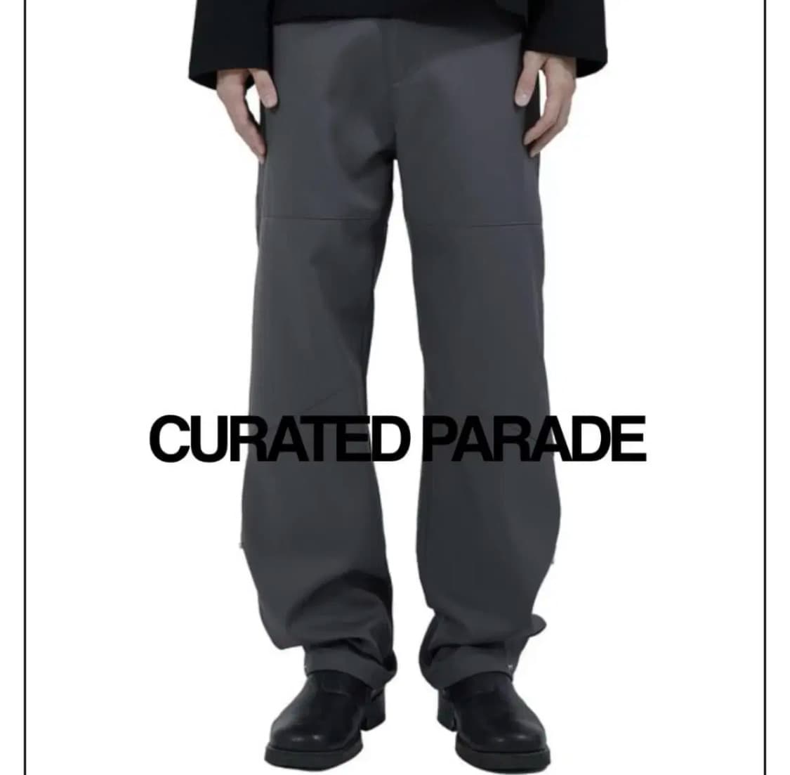 큐레이티드 퍼레이드 IDEAL TROUSER 46 다크그레이 상품이미지1