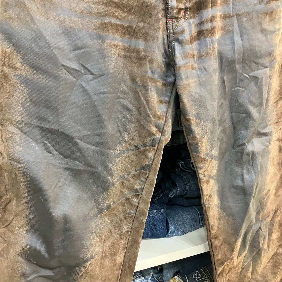 보이콧 워싱 브라운 데님 팬츠 3 상품이미지4