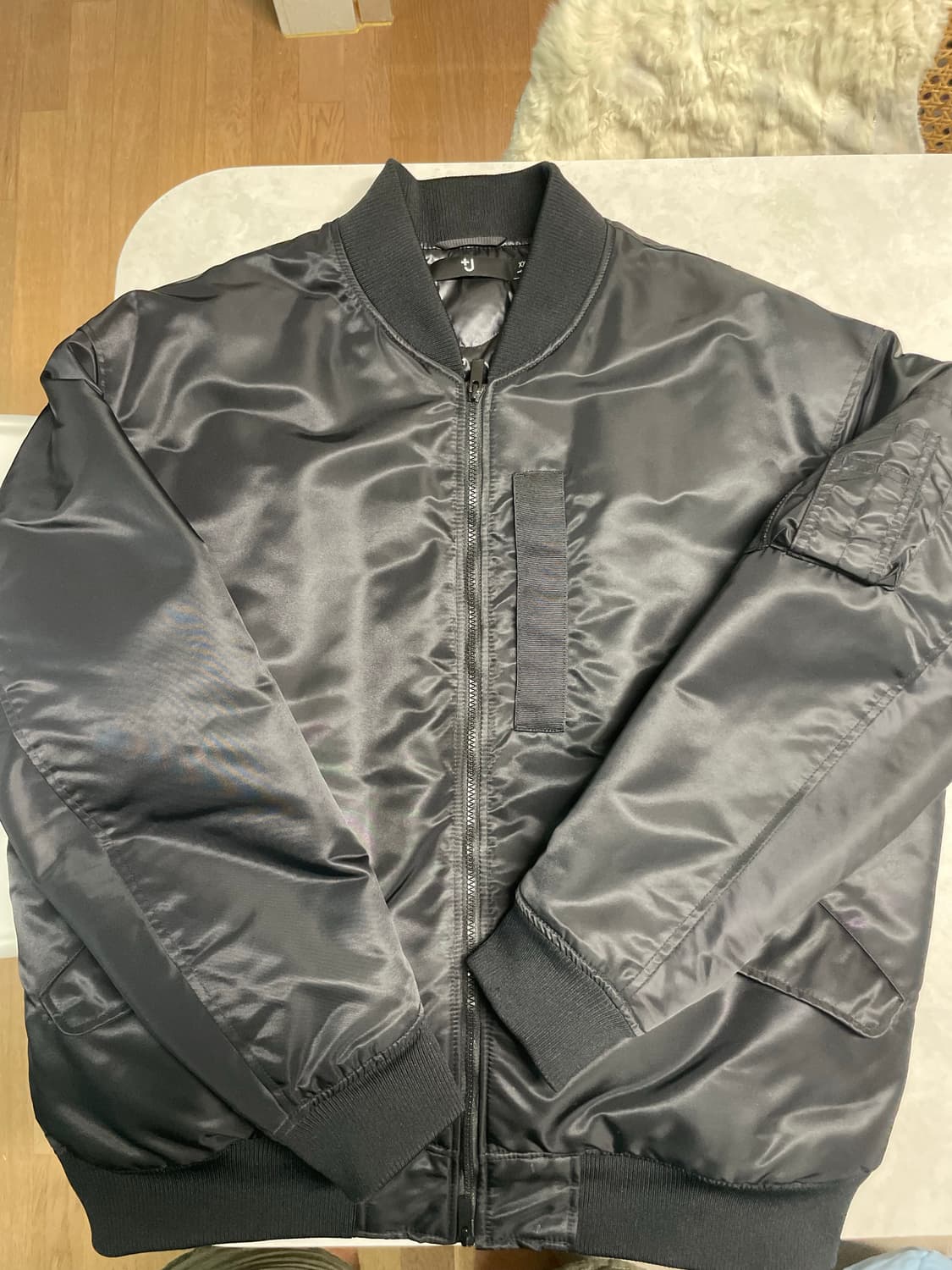 유니클로 질샌더 콜라보 +J MA-1 블랙 2XL 상품이미지1