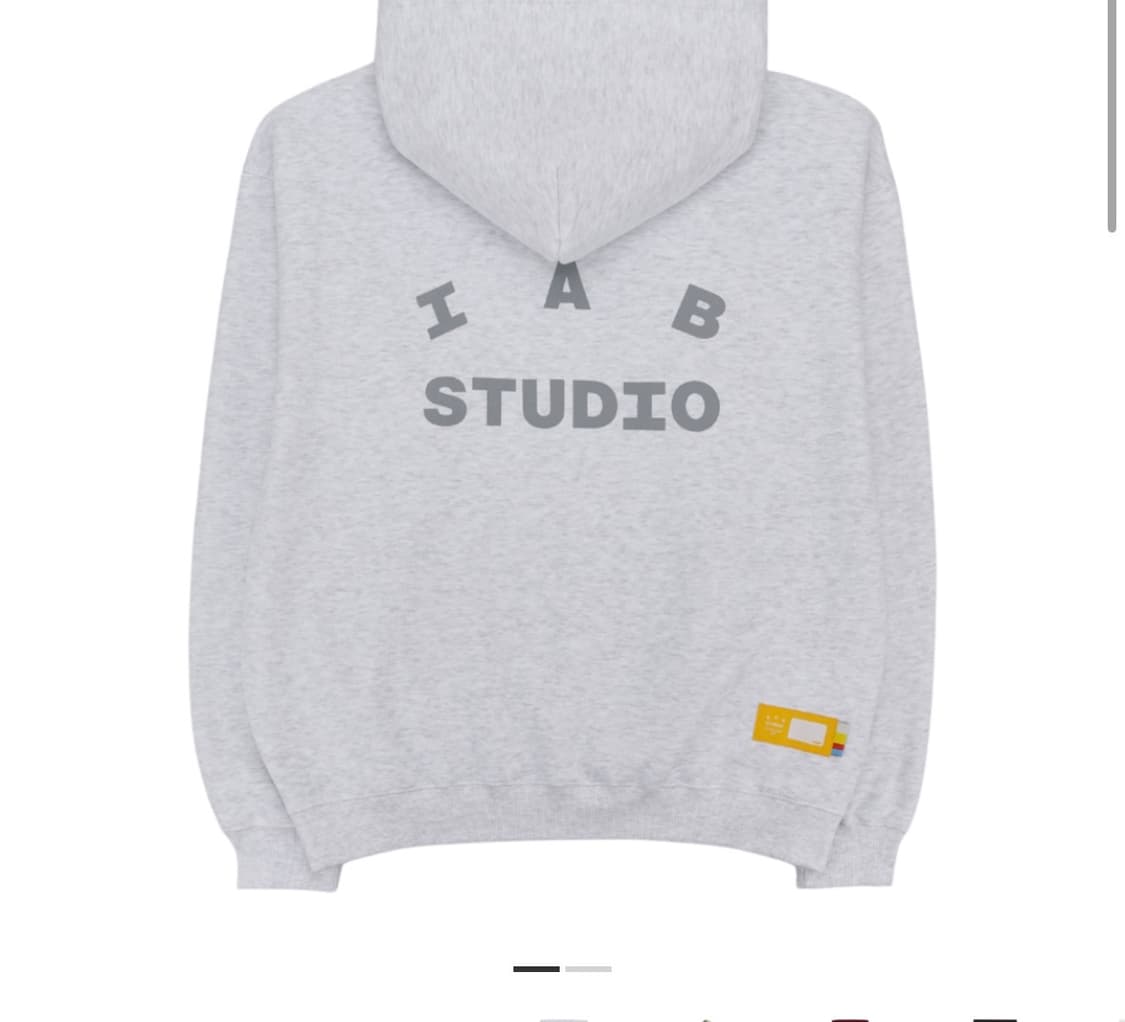 아이앱 스튜디오 후드티 라이트그레이 L 상품이미지1