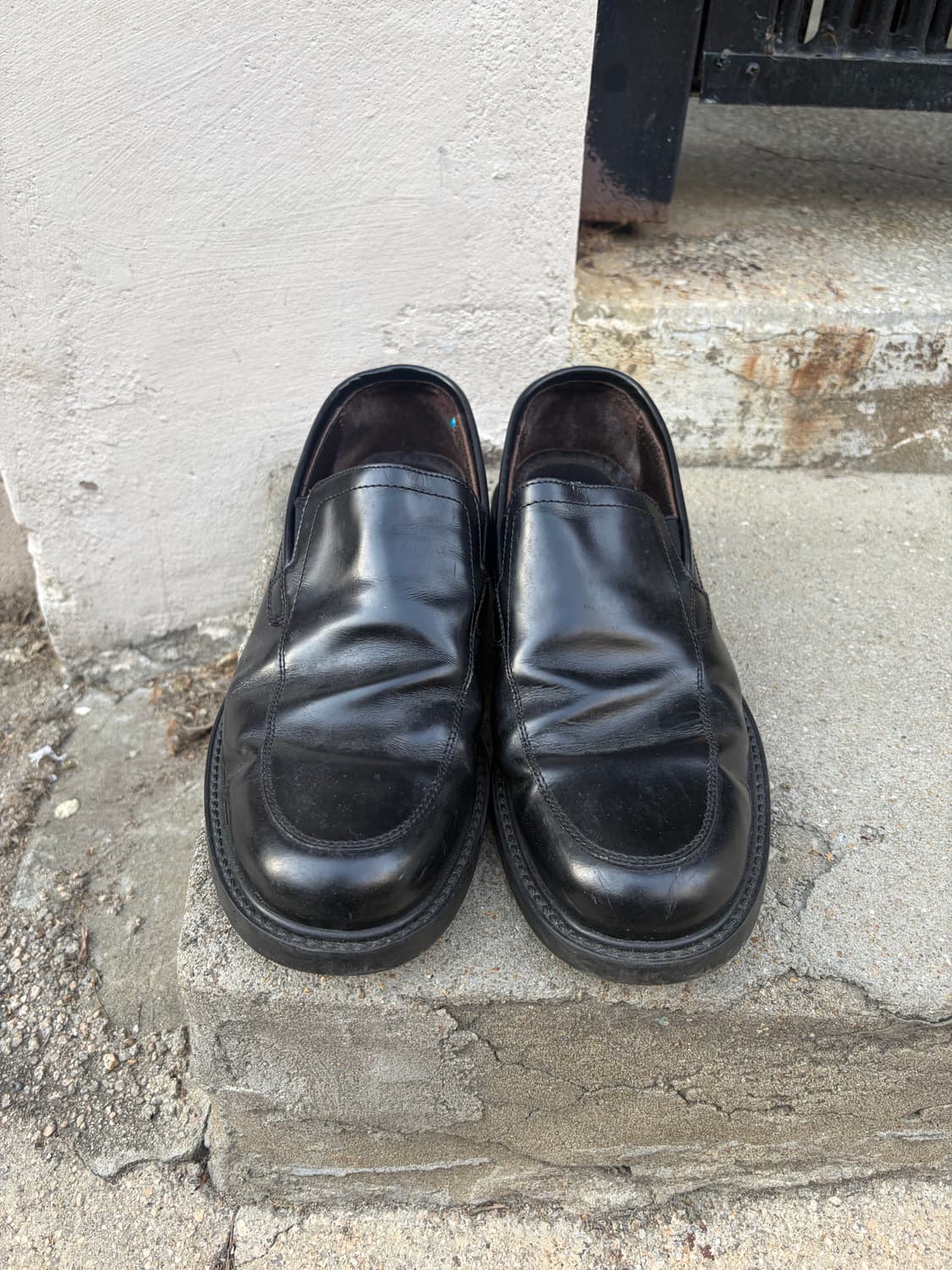 Bass 블랙 레더 슬립온 로퍼 250 상품이미지2