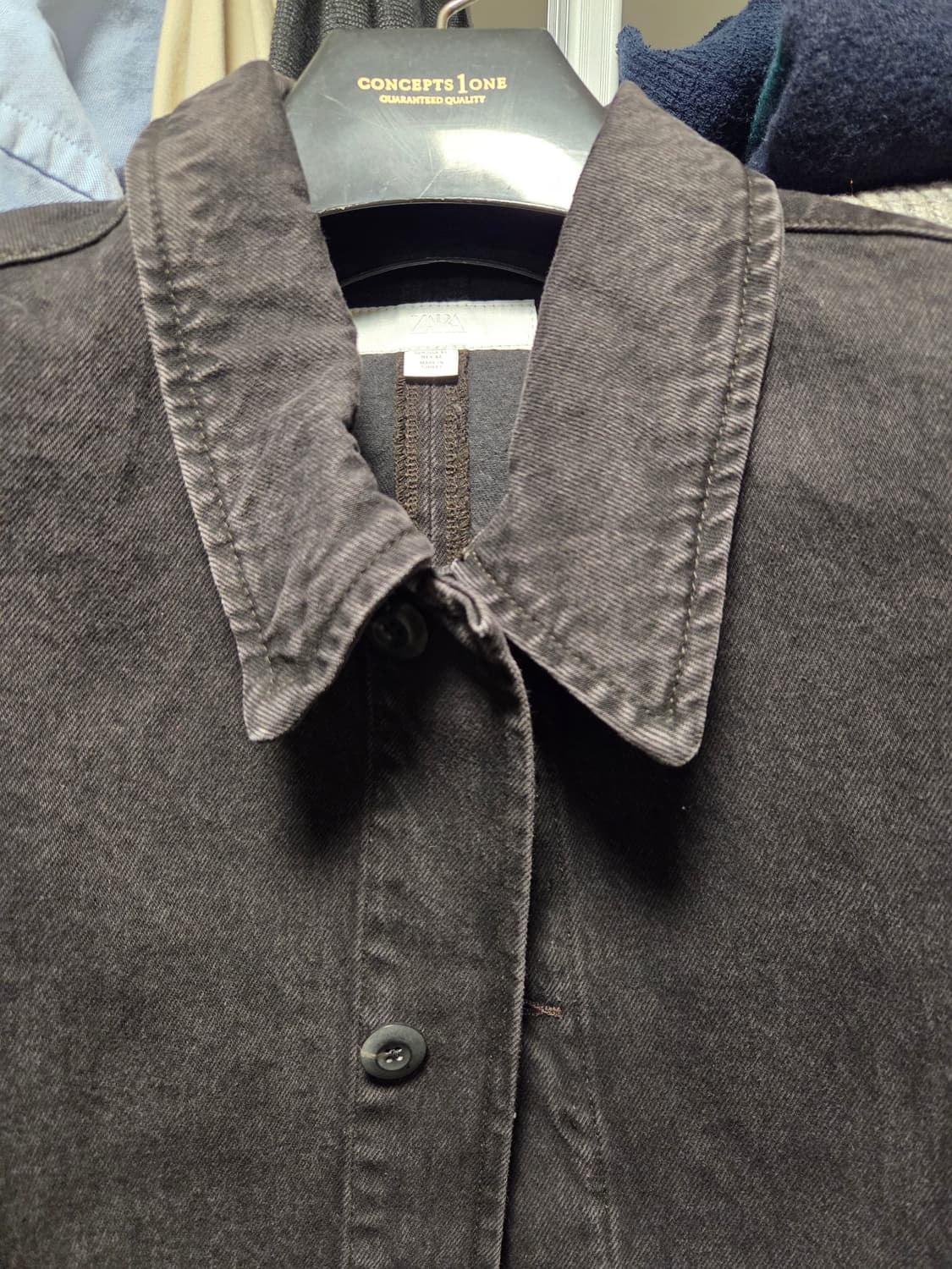 자라 데님 오버 셔츠 XL 새상품 상품이미지2