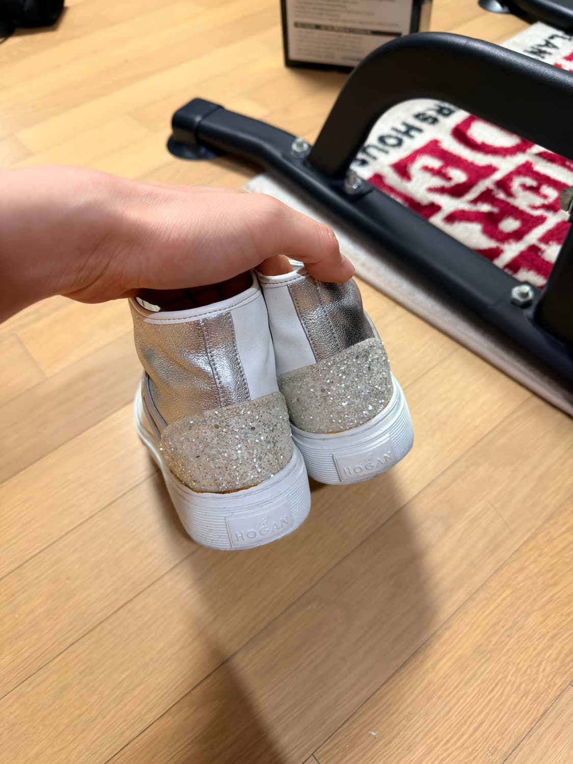 호간 화이트 하이탑 스니커즈 230 상품이미지4