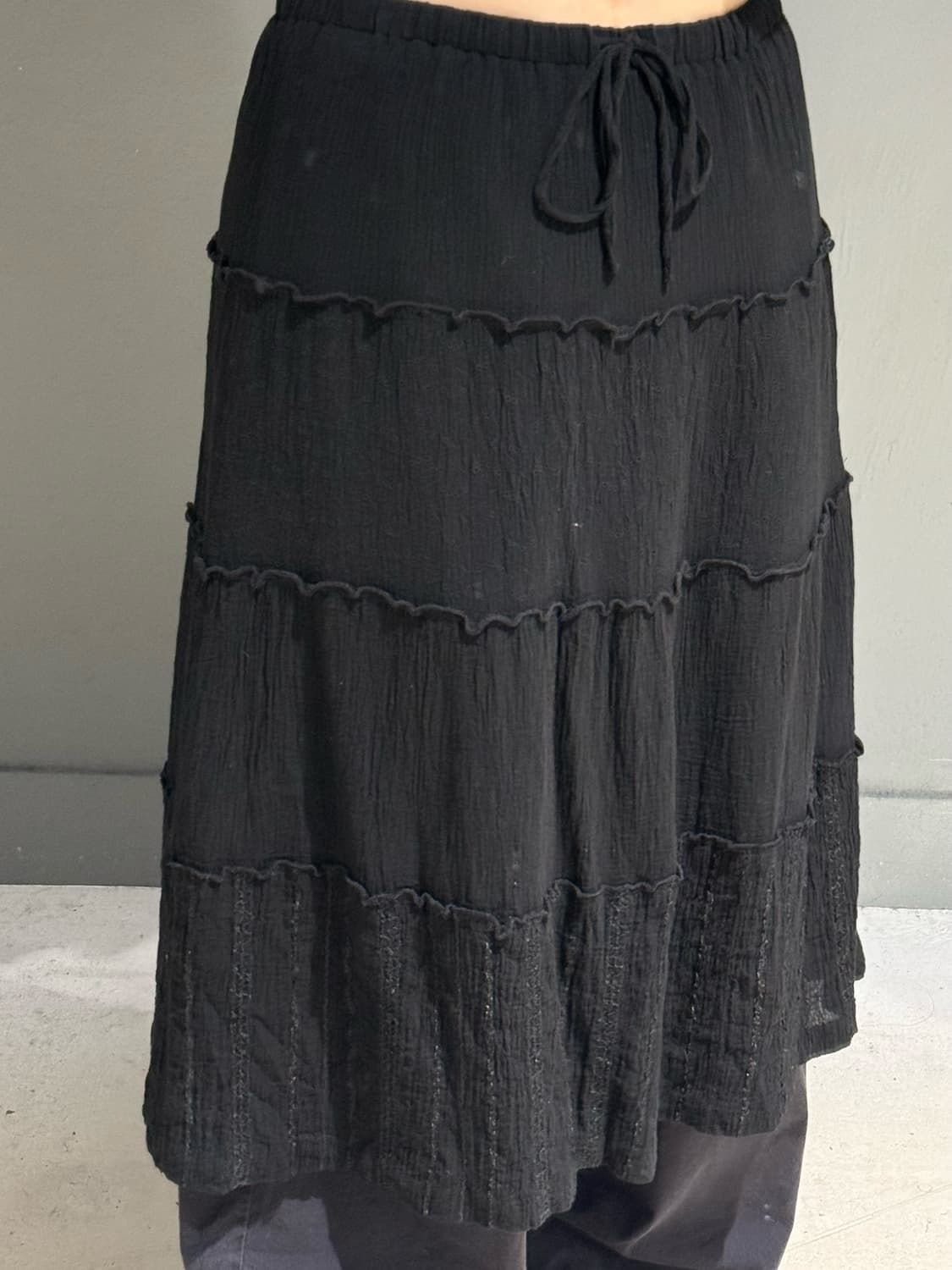punching detail frill point skirt 상품이미지2