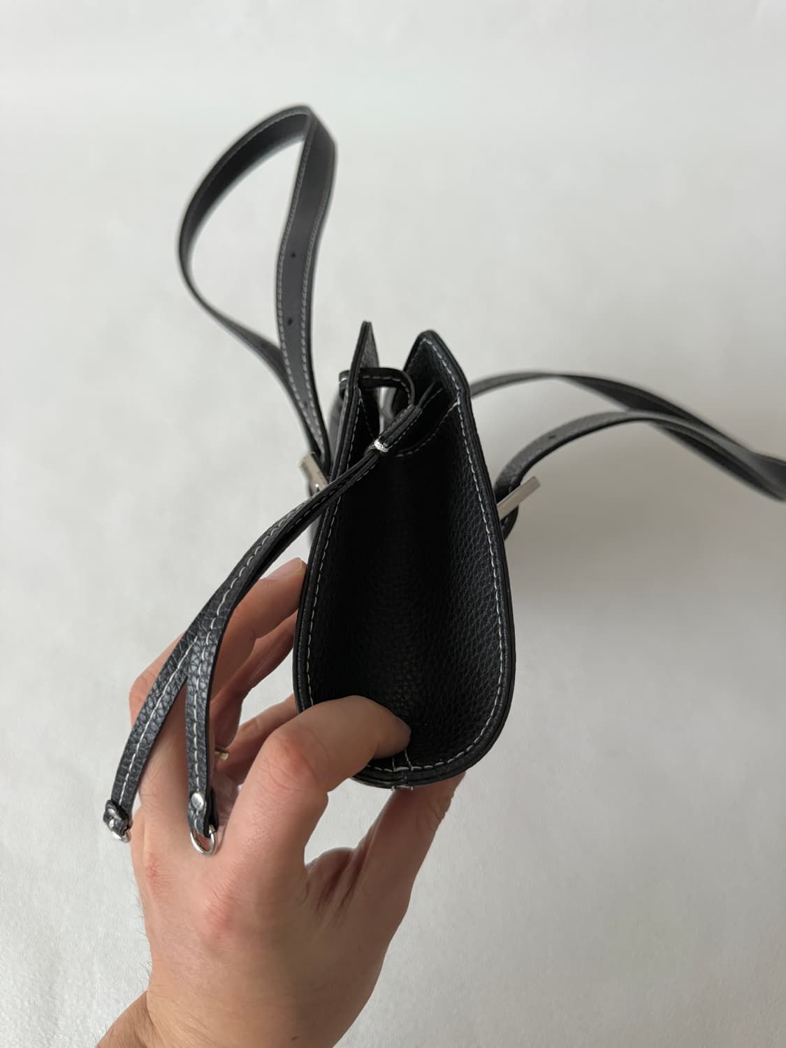 Pre owned 레더 숄더백 상품이미지3