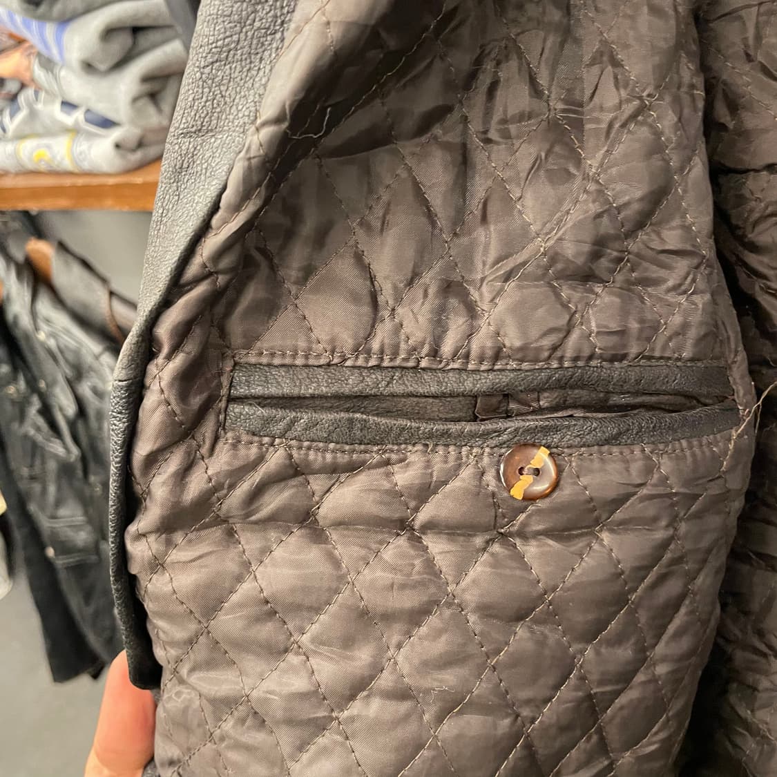 빈티지 미 해군 G-1 리얼 레더 항공 봄버 자켓 상품이미지7