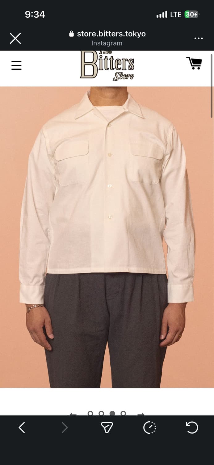 G&F co. 서비스셔츠 화이트 상품이미지1
