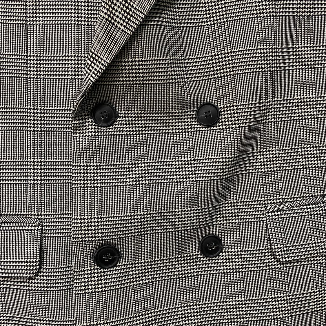 모디파이드 글랜체크 더블 블레이저 상품이미지5