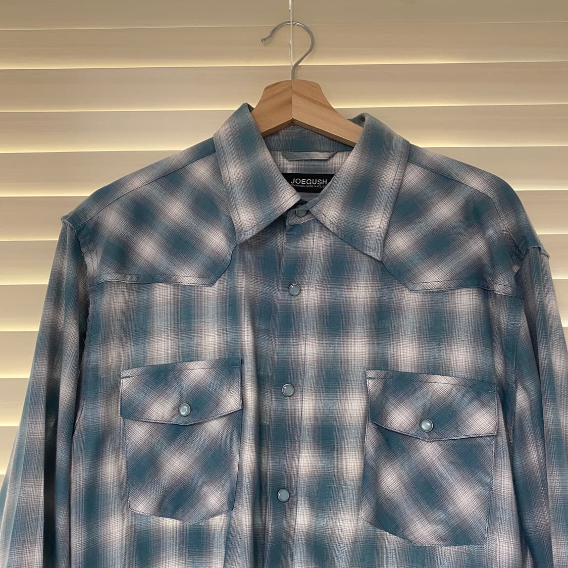 조거쉬 JOEGUSH 커트코베인 3 플란넬 웨스턴 셔츠 틸그린 2사이즈 상품이미지2