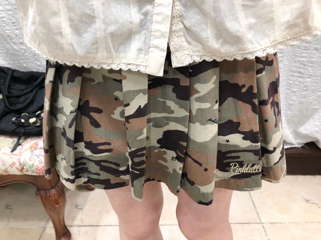 camo mini skirt 상품이미지1