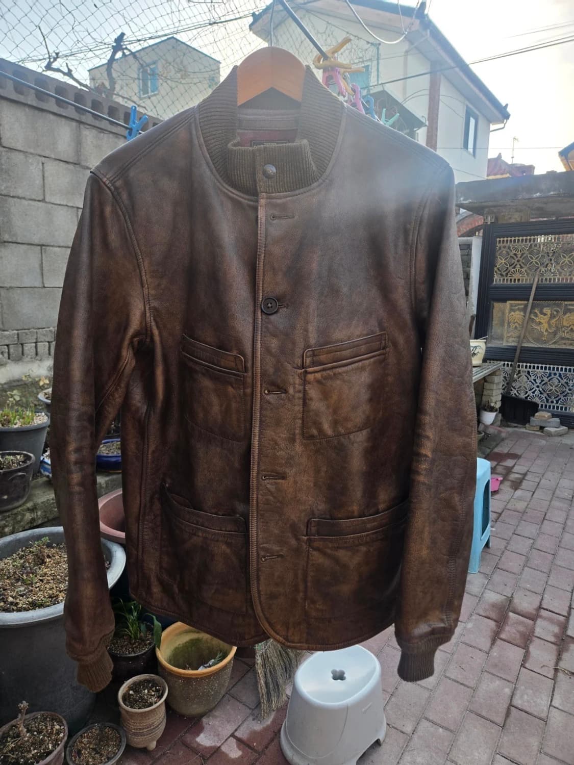 RRL 레더카코트 m 상품이미지1