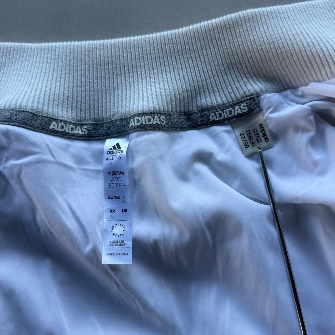[XL]아디다스 클래식 삼선 화이트 니트 자켓 상품이미지7