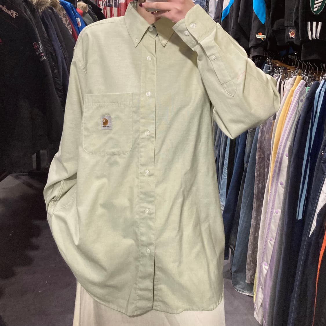 [IM] 칼하트 긴팔셔츠 올리브그린 상품이미지4