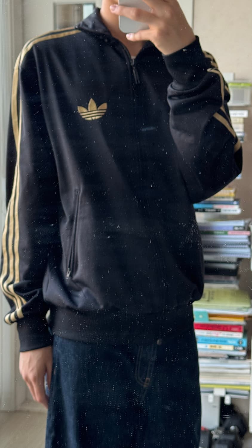 아디다스 파이어버드 트랙탑105 골드블랙 상품이미지2