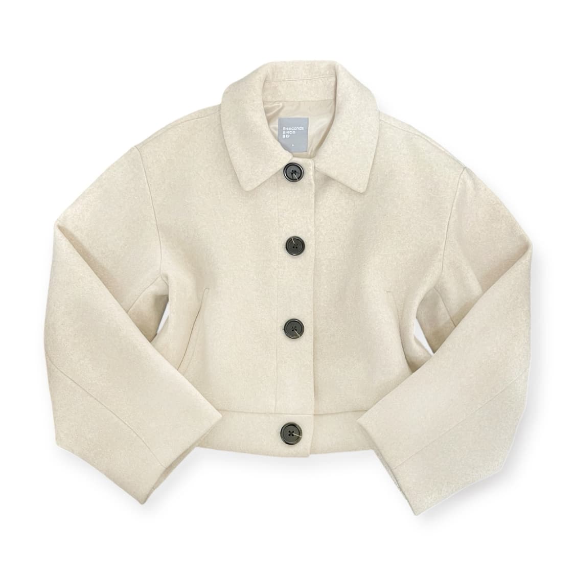 8seconds 아이보리 숏 단추 코트 자켓 상품이미지1