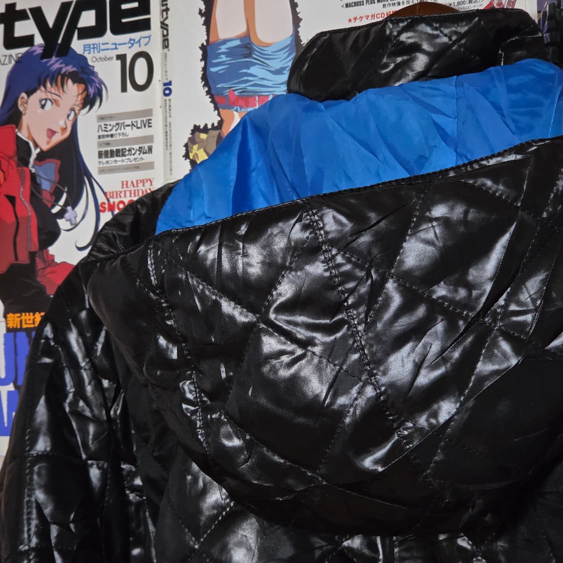 JPN 카파 X 산토리 보스 커피 유광 후드 퀼팅 패디드 점퍼 상품이미지7