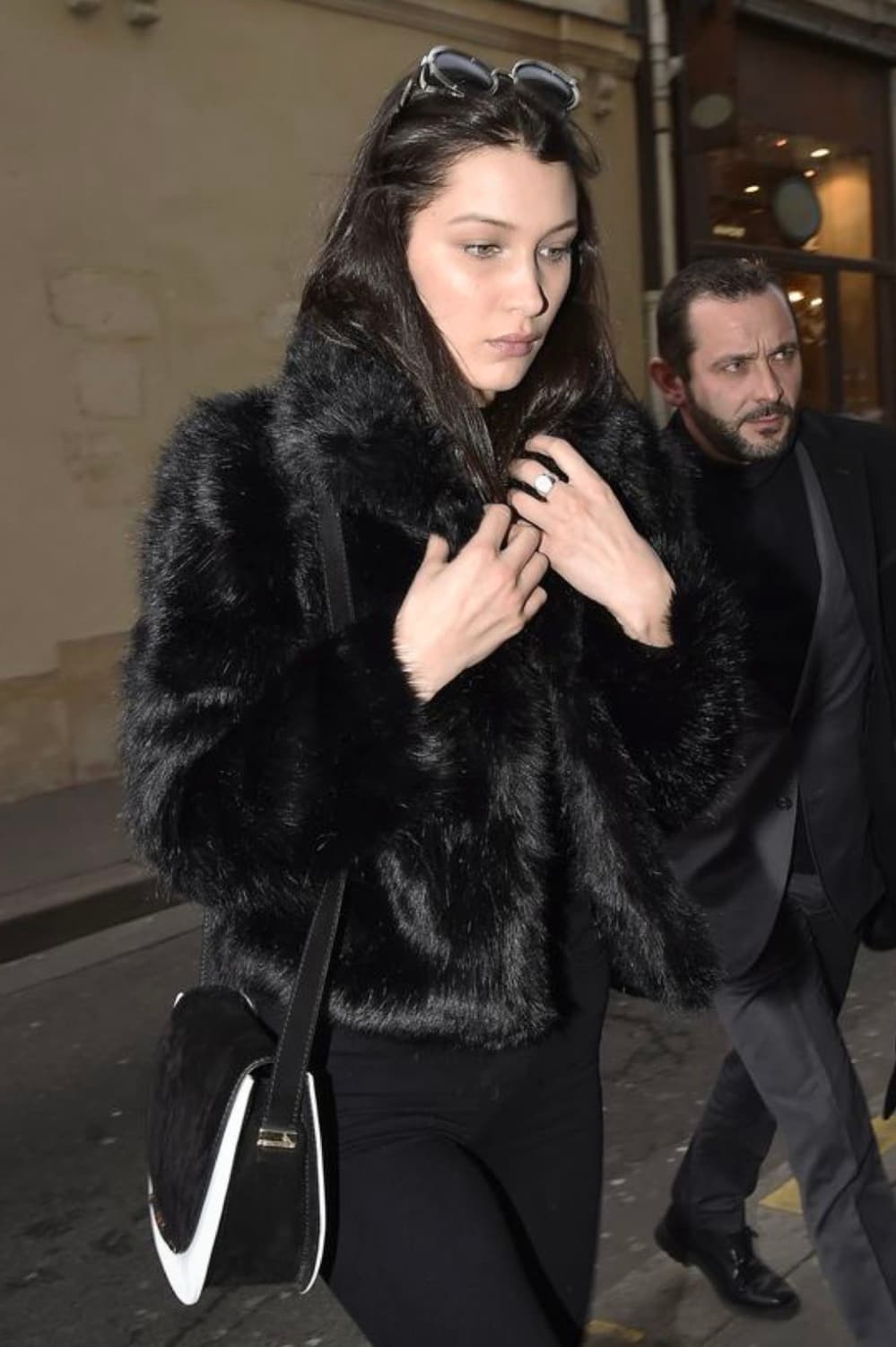 genuine rabbit 천연 래빗퍼 자켓 블랙 상품이미지3