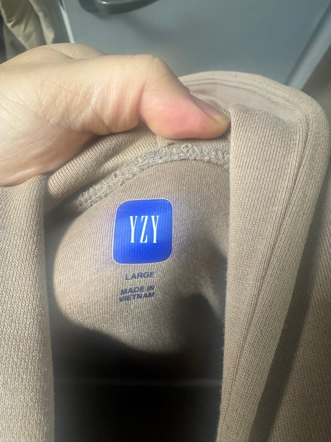 이지 갭 발렌시아가 도브 후드 베이지 L 상품이미지3